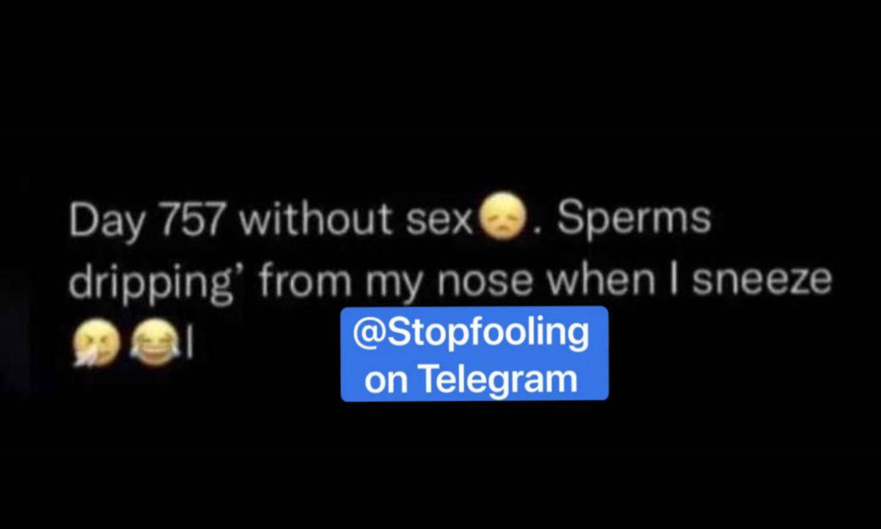 a black background with a white text that reads day 7 without sex sperms